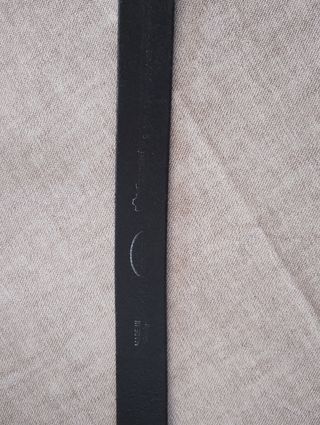Cintura Pelle Nera fibbia Argento