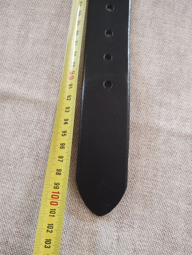 Cintura Pelle Nera fibbia Argento