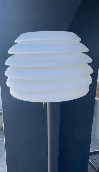 Lámpara pie moderna - blanco/gris
