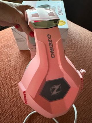 Auriculares Ozeino gaming rosas