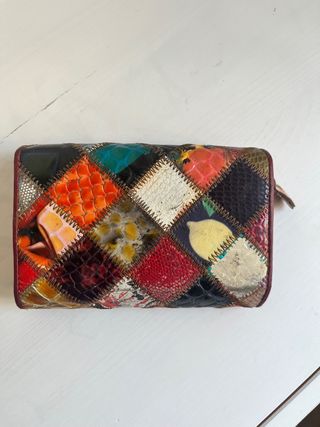Monedero patchwork multicolor