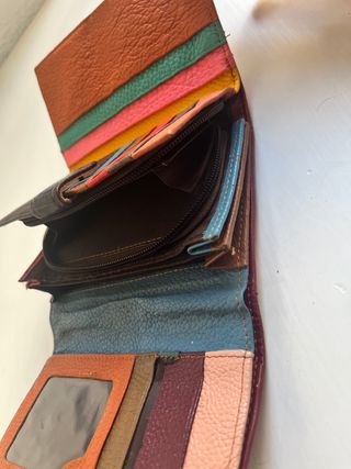 Monedero patchwork multicolor
