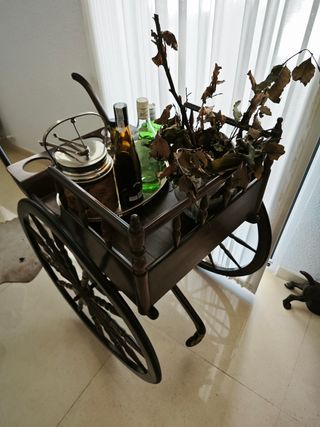 Carrito bar vintage de madera