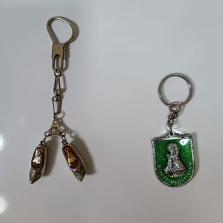 2 Llaveros Vintage con motivos de Covadonga.