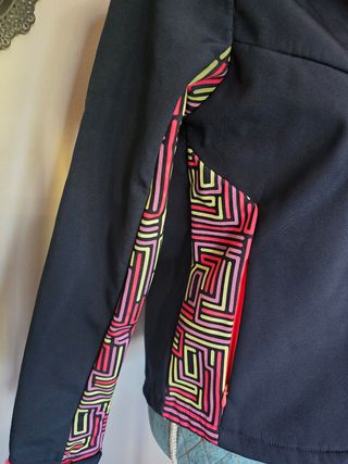 Chaqueta Decimas niña | negra-rosa