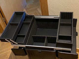 Maleta trolley negra, para maquillaje/peluquería