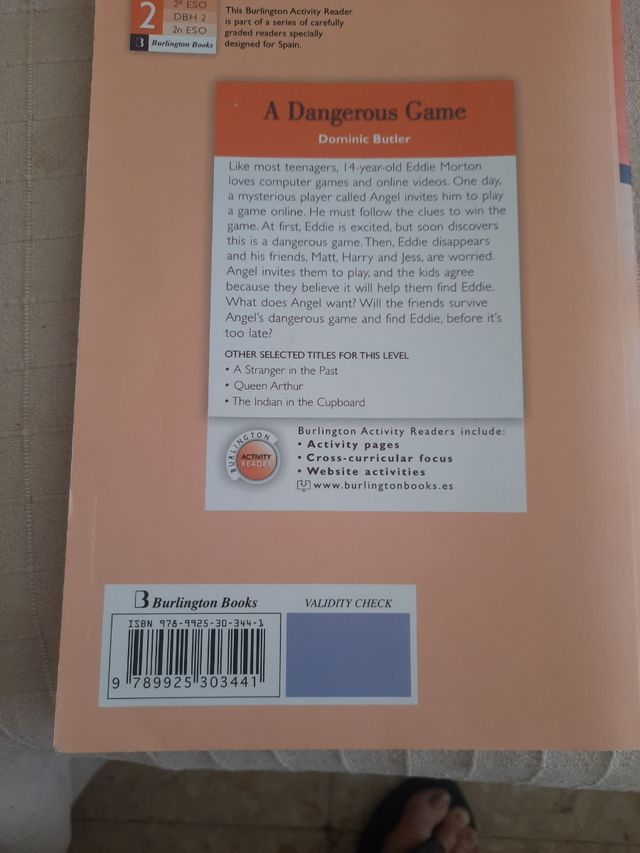 A Dangerous Game 2ºeso. Activity Readers 2019