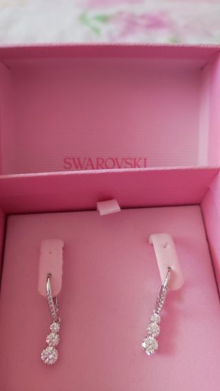 Pendientes Swarovski Plata