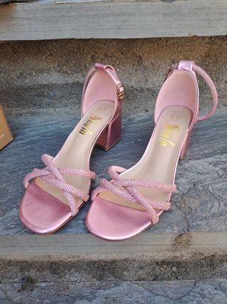 Sandalias Shein Rosa -talla 36.5

