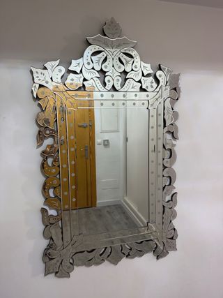 Grande Specchio Veneziano in Argento