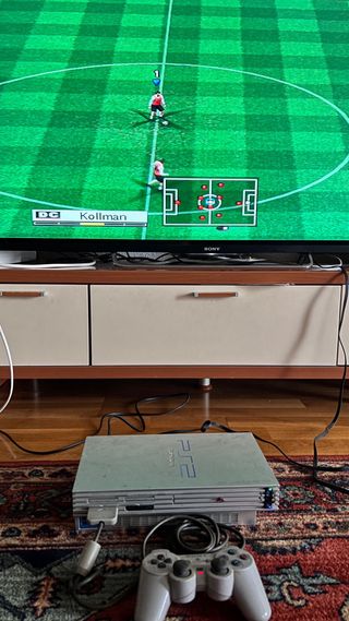 PS2 (PlayStation 2) Argento/Argento FAT