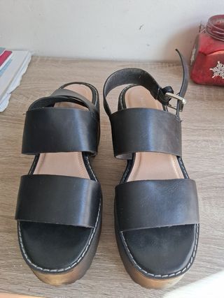 Sandalias plataforma negras