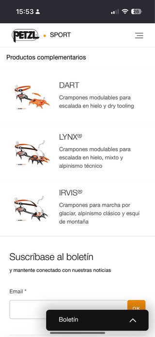 PUNTA Crampones Petzl Fil Flex
