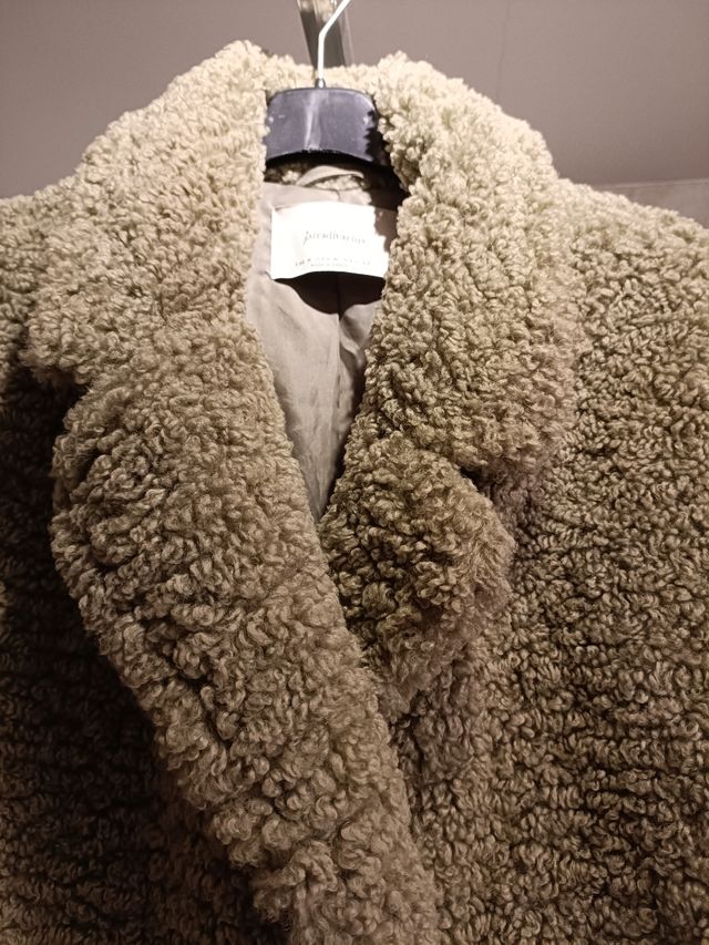 Abrigo borreguillo verde