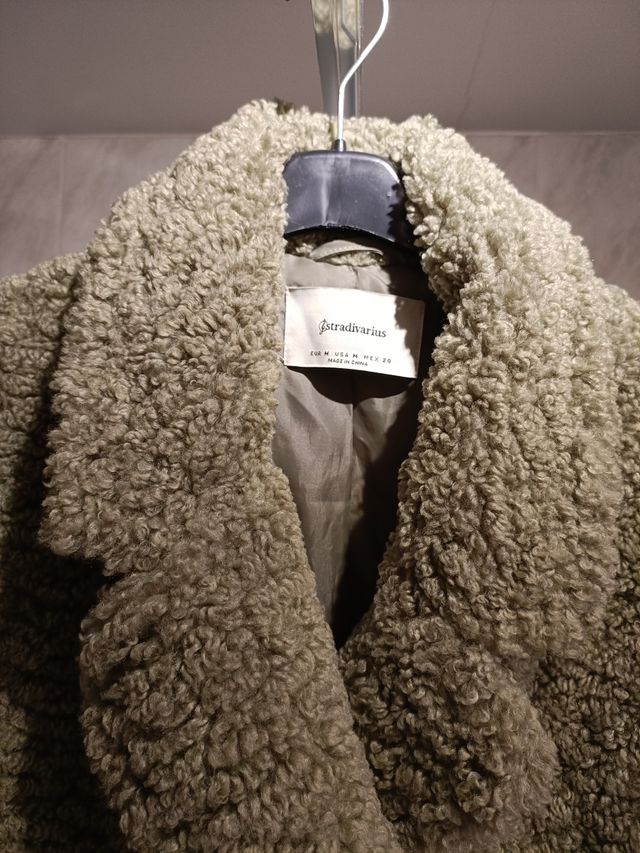 Abrigo borreguillo verde