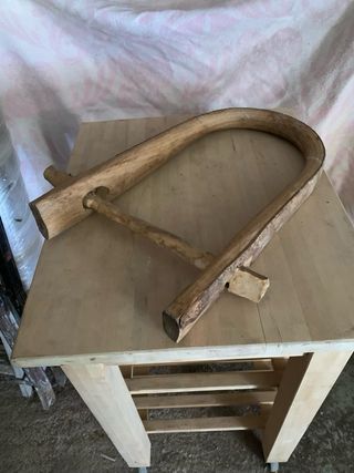 Yugo madera vacas antiguo