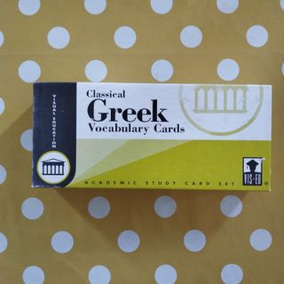 Tarjetas estudio vocabulario griego clasico ingles