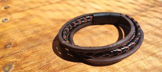 Pulsera cuero trenzado - Retro