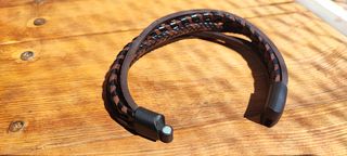 Pulsera cuero trenzado - Retro