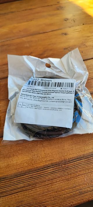 Pulsera cuero trenzado - Retro