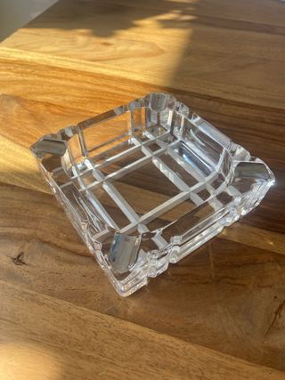 Cenicero cristal cuadrado