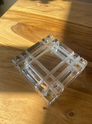 Cenicero cristal cuadrado
