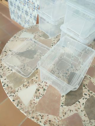5 Cajas Plástico Transparente