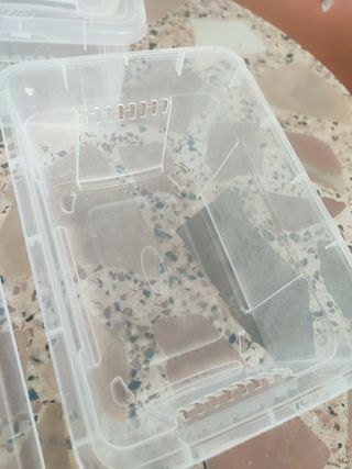 5 Cajas Plástico Transparente