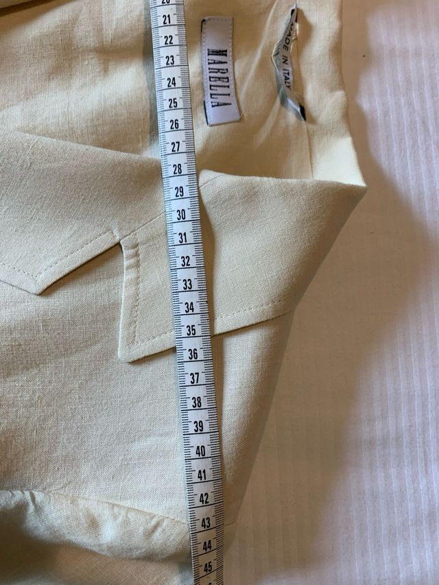 Giacca sciancr. Marella gruppo Max Mara lino beige