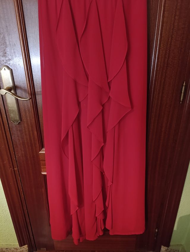 Vestido rojo fiesta largo