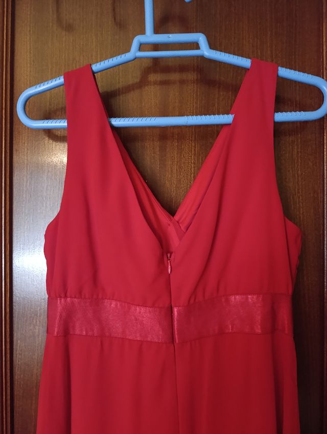 Vestido rojo fiesta largo