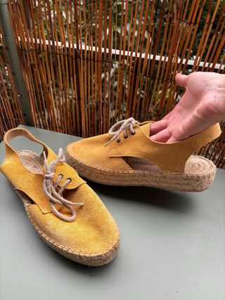 Zapatos plataforma amarillos 39