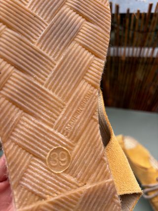 Zapatos plataforma amarillos 39