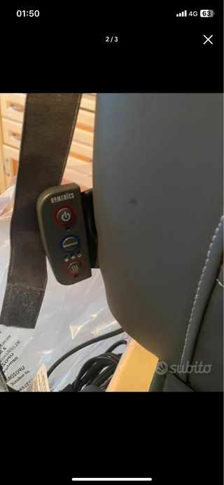 Massaggiatore Shiatsu Homedics con calore