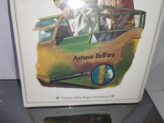 Tenente pilota Regia Aeronautica Stampa originale 