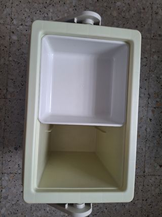 Nevera portátil azul vintage marca oroplast