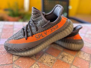 Adidas Yeezy 350 - Gris/Naranja - Talla 38