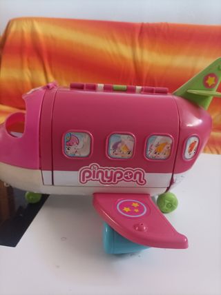 Avión PinyPon con 4 muñecos