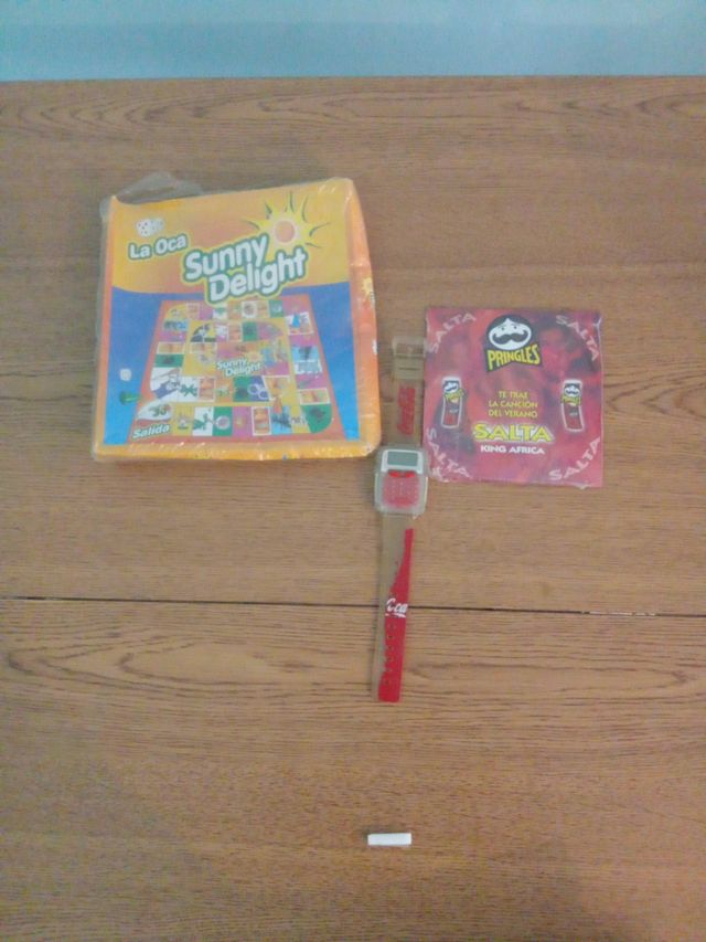 Juego La Oca Sunny Delight + Reloj Coca-Cola
