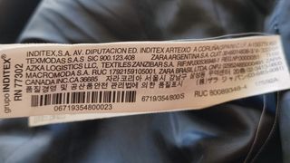 Cazadora Zara Man acolchada azul marino y negro TS