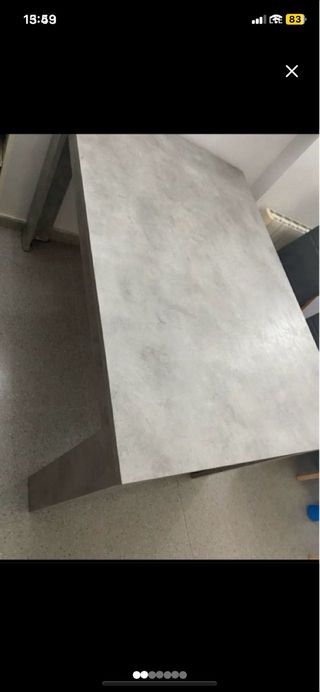 Mesa Comedor Gris y Madera
