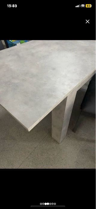 Mesa Comedor Gris y Madera