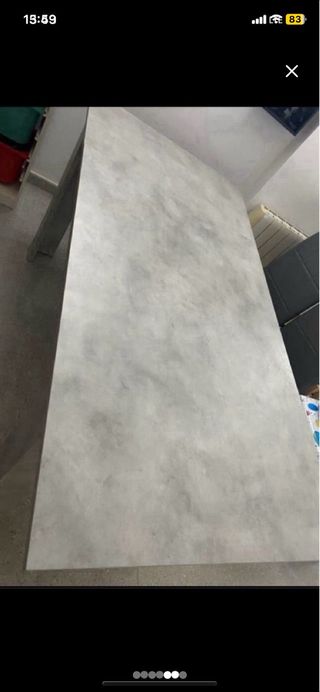 Mesa Comedor Gris y Madera