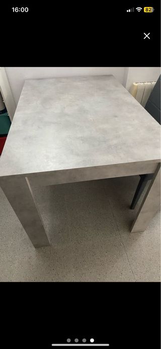 Mesa Comedor Gris y Madera