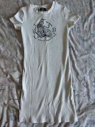 Vestido blanco niña/o - Talla única. del Bershka