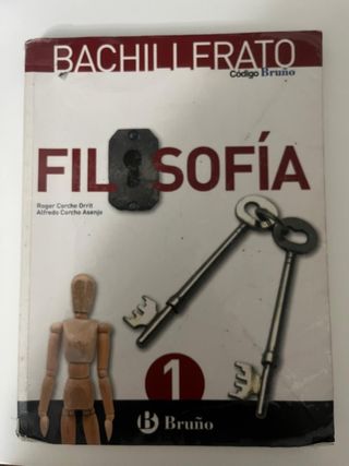 Libro de 1 de bachillerato de filosofía. Bruño