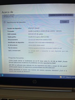 HP Elitebook 2570p - Portátil Gris