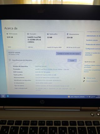 HP Elitebook 2570p - Portátil Gris
