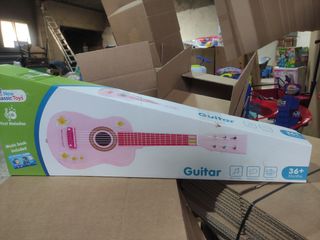 Guitarra rosa juguete infantil