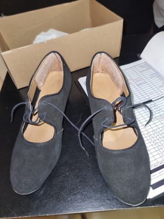 Zapatos flamenco negros, nuevos